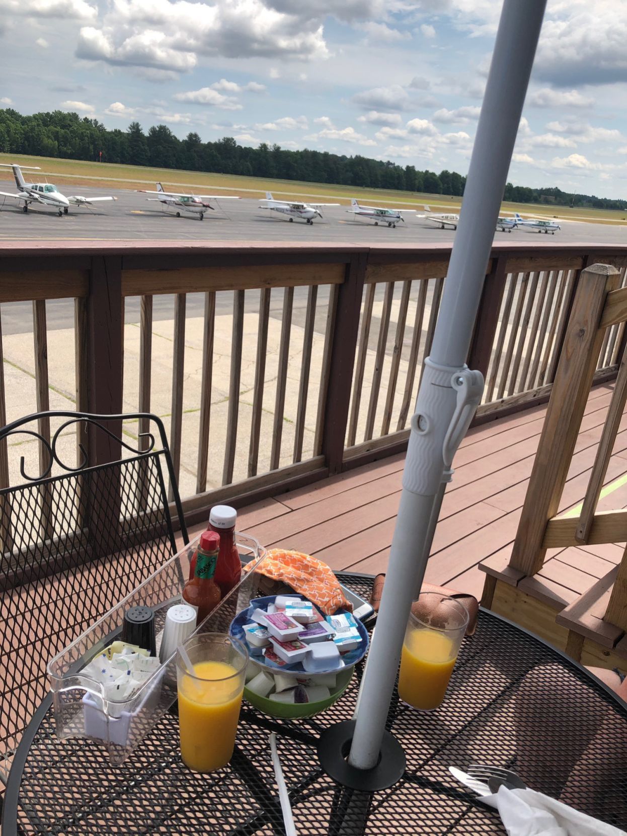 The view from Midfield Cafe